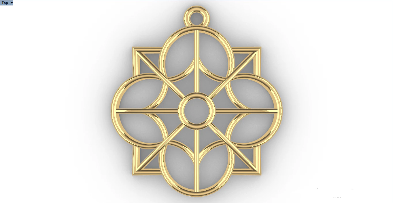 DARSH GOLD PENDANT 3D Print Model .c4d .max .obj .3ds .fbx .stl .blend