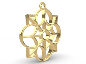 DARSH GOLD PENDANT 3D Print Model