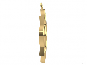 DARSH GOLD PENDANT Model Cetak 3D