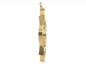 DARSH GOLD PENDANT 3D Print Model