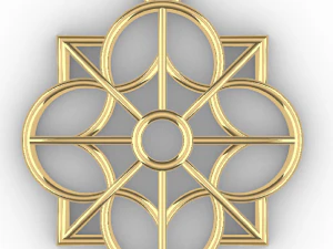 DARSH GOLD PENDANT 3D Print Model