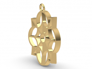 DARSH GOLD PENDANT Model Cetak 3D