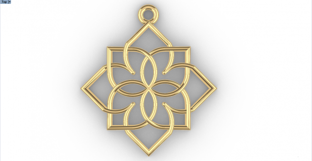 GIRIVAR GOLD PENDANT 3D Baskı Modeli .c4d .max .obj .3ds .fbx .stl .blend 