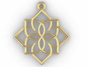 GIRIVAR GOLD PENDANT Modèles 3D en vedette