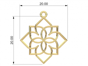GIRIVAR GOLD PENDANT 3D Baskı Modeli