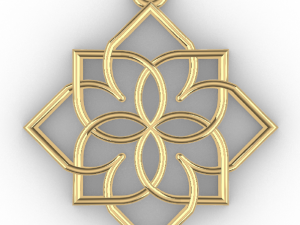 GIRIVAR GOLD PENDANT 3D Baskı Modeli