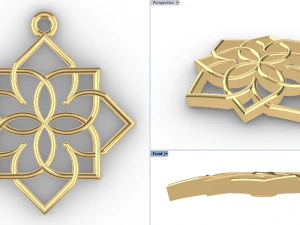 GIRIVAR GOLD PENDANT 3D Print Model