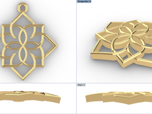 GIRIVAR GOLD PENDANT 3D Baskı Modeli