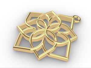 GIRIVAR GOLD PENDANT 3D Baskı Modeli