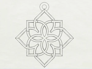 GIRIVAR GOLD PENDANT 3D Print Model