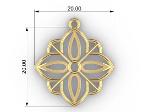 CHETAS GOLD PENDANT 3D Print Model