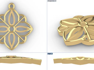 CHETAS GOLD PENDANT 3D Print Model