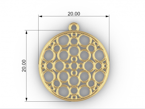 DIYA GOLD PENDANT Model Cetak 3D