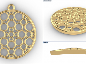 DIYA GOLD PENDANT Model Cetak 3D