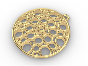 DIYA GOLD PENDANT Model Cetak 3D