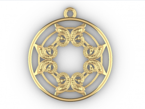 GAGAN GOLD PENDANT Modèles 3D en vedette