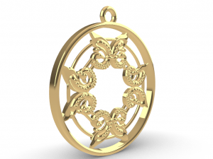 GAGAN GOLD PENDANT Modèles 3D en vedette