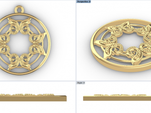 GAGAN GOLD PENDANT Modèles 3D en vedette
