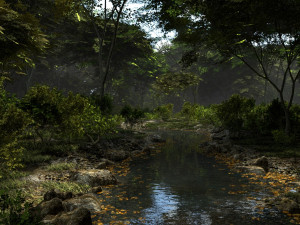 shady brook in blender Modelo 3D