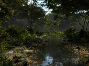 shady brook in blender 3D Model