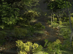 shady brook in blender 3D Model