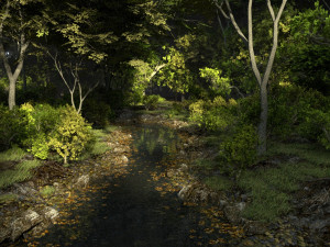 shady brook in blender Modelo 3D