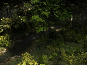shady brook in blender Modelo 3D
