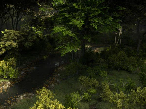 shady brook in blender 3D Model