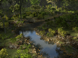 shady brook in blender Modelo 3D