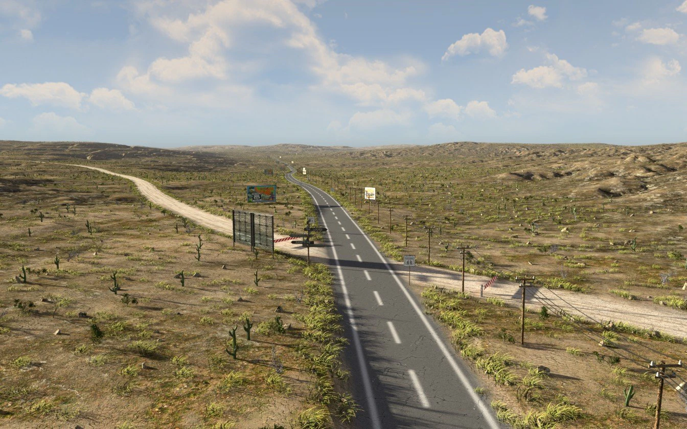 route 66 in blender 3D Model .c4d .max .obj .3ds .fbx .stl .blend