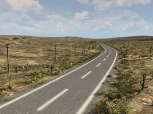 route 66 in blender 3D Модель