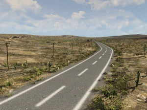 route 66 in blender 3D Model