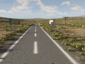route 66 in blender 3D Модель