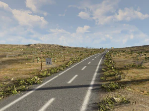 route 66 in blender 3D Model