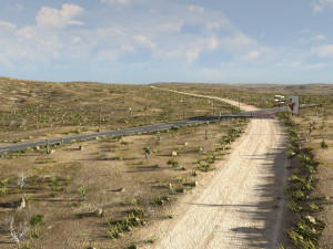 route 66 in blender 3D Модель