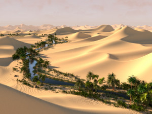 the long oasis in blender 3D-Modell