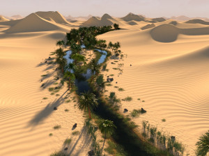 the long oasis in blender 3D-Modell