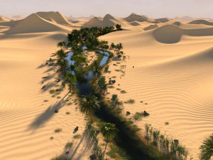 the long oasis in blender 3D Model