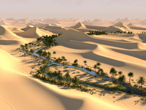 the long oasis in blender 3D-Modell