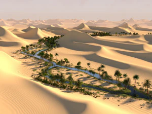 the long oasis in blender 3D Model