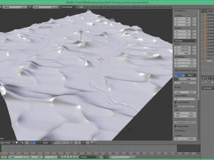 the long oasis in blender 3D Model