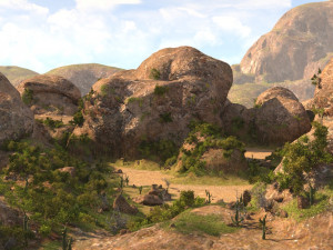rocky terrain in blender 3D 모델