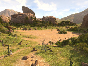 rocky terrain in blender 3D 모델