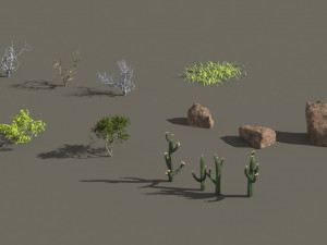 rocky terrain in blender 3D 모델