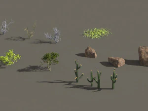 rocky terrain in blender 3D Model