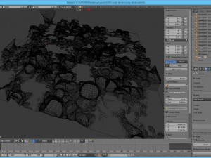 rocky terrain in blender 3D 모델