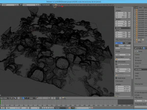 rocky terrain in blender 3D Model
