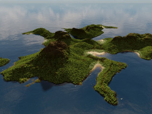 islands bundle in blender 3D-Modell