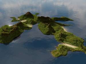 islands bundle in blender 3D-Modell