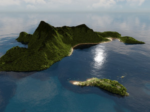 islands bundle in blender 3D-Modell